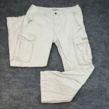 Polo Jeans Company Cargo Pants Utility Outdoor Casual Beige Size 36x32