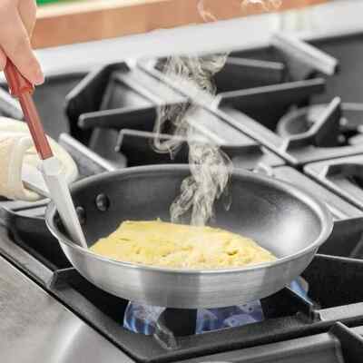(ONE) 8'' FRY PAN NON-STICK SKILLET HEAVY GAUGE ALUMINUM RESTAURANT NSF/PFOA FREE