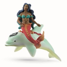 Image of Schleich 70719 Isabelle on dolphin Mermaid toy BAYALA mermaids toys dolphins NEW
