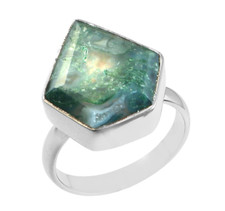 Green Moss Agate Ring 925 Sterling Silver Ring Fancy Ring Birthday Gift For Her