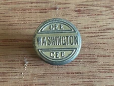 Washington Dee Cee Button Stud Rivet Vintage Jeans Overalls Uniform Advertising