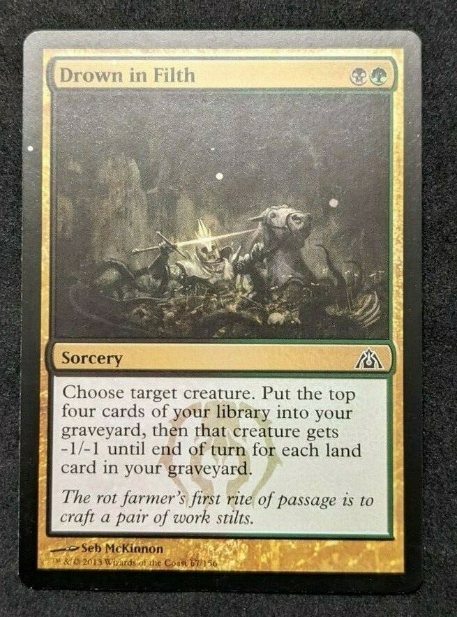 filth mtg card [Judgment] creatures you control have swampwalk Drown in Filth | MTG