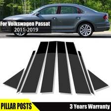 Kit de cubierta de puerta de poste de pilar de ventana negro piano para VW Passat sedán 2011-2019