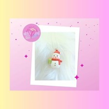 Snowman Pendant on a silver Chain Necklace