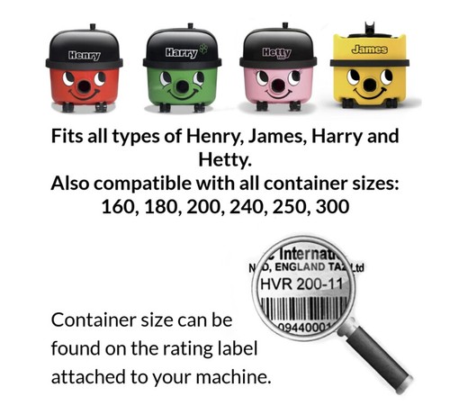 Hoover H Free 200 Sacchetti Per Aspirapolvere Henry Hoover Filterflow - Hepa 5 Strati, Compatibili Con Numatic, Hetty, James Sacchetti HEPA Filterflow Per Hetty James - Foto 2