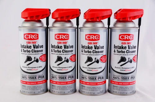 4 Pack CRC 05319 GDI IVD Intake Valve and Turbo Cleaner 11oz Can