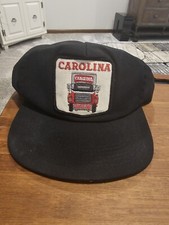 Vintage Carolina Trucking Patch Hat Cap Snapback Made In Usa (H3)