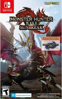 Monster Hunter Adventure Games For Nintendo Switch Monster Hunter Rise  Sunbreak Switch Brand New Game Special (2022 Action RPG)