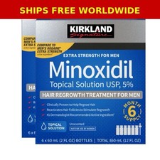 Kirkland Signature Minoxidil 5 Extra 2 Pack Men Hair Regrowth 12 Month Supply