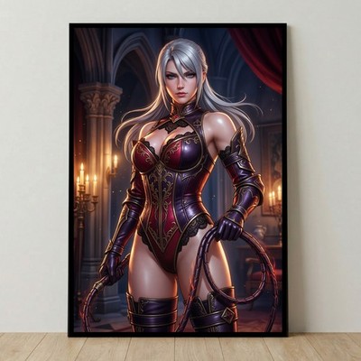 Ivy Valentine Poster Soulcalibur Wall Art Video Game Character Decor
