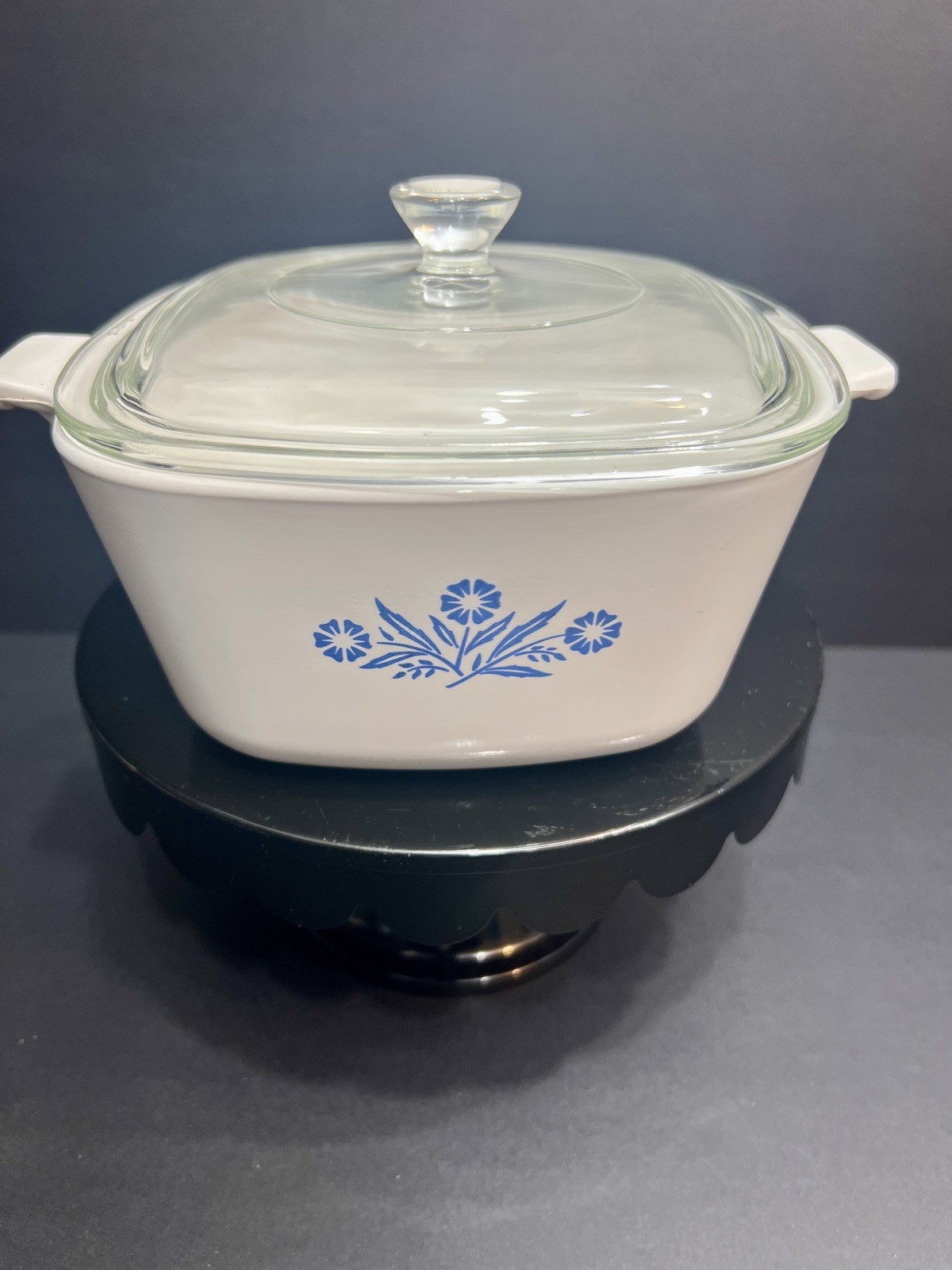 VTG Corning Ware Blue Cornflower P-1 3/4-B 1 3/4 QT Casserole Dish W/Lid P-7-C