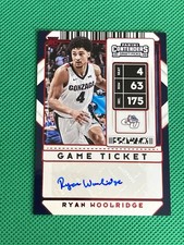Ryan Woolridge 2020 Contenders Game Ticket Auto