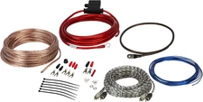 Kit cableado amplificador auto 10GA OFC cable audio par trenzado fusible linea