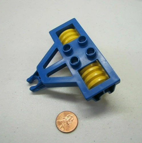 Lego Duplo SPREADER CULTIVATOR PART for FARM TRACTOR for FARMER Vintage Blue