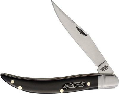 Rough Ryder Black Reserve Bearhead Taschenmesser Toothpick Black Bone Sammlerbox
