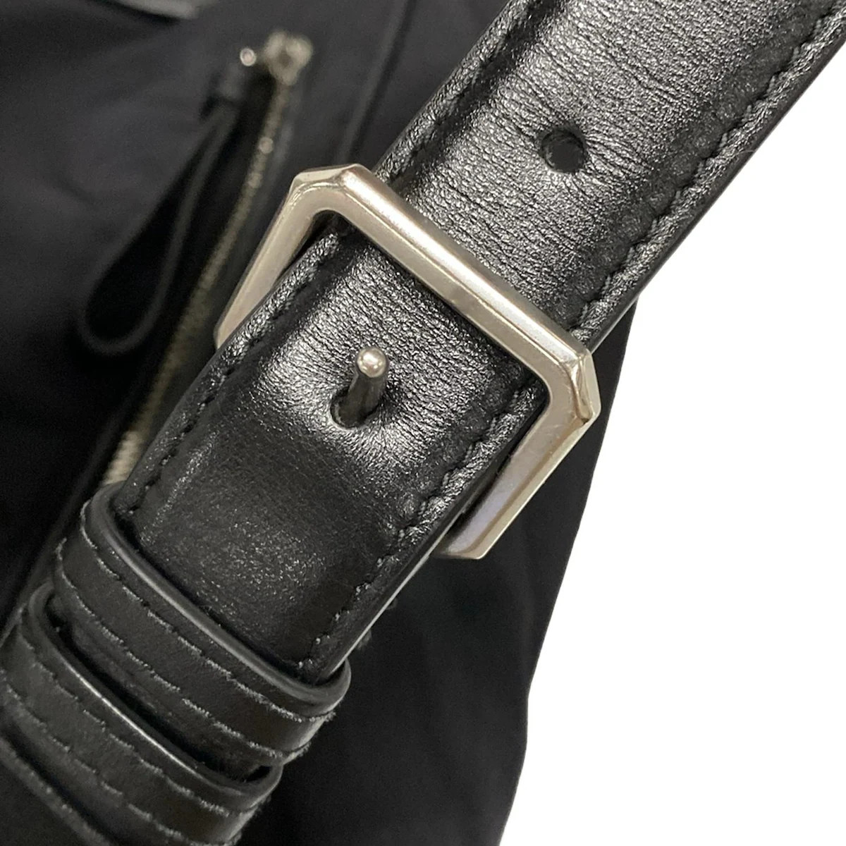 BOTTEGA VENETA Crossroads Backpack - Black Nylon Leather A********* Backpack thumbnail 11