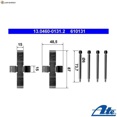 ZUBEHÖRSATZ SCHEIBENBREMSBELAG 13.0460-0131.2 FÜR MERCEDES-BENZ 123/T-Model 2.7L