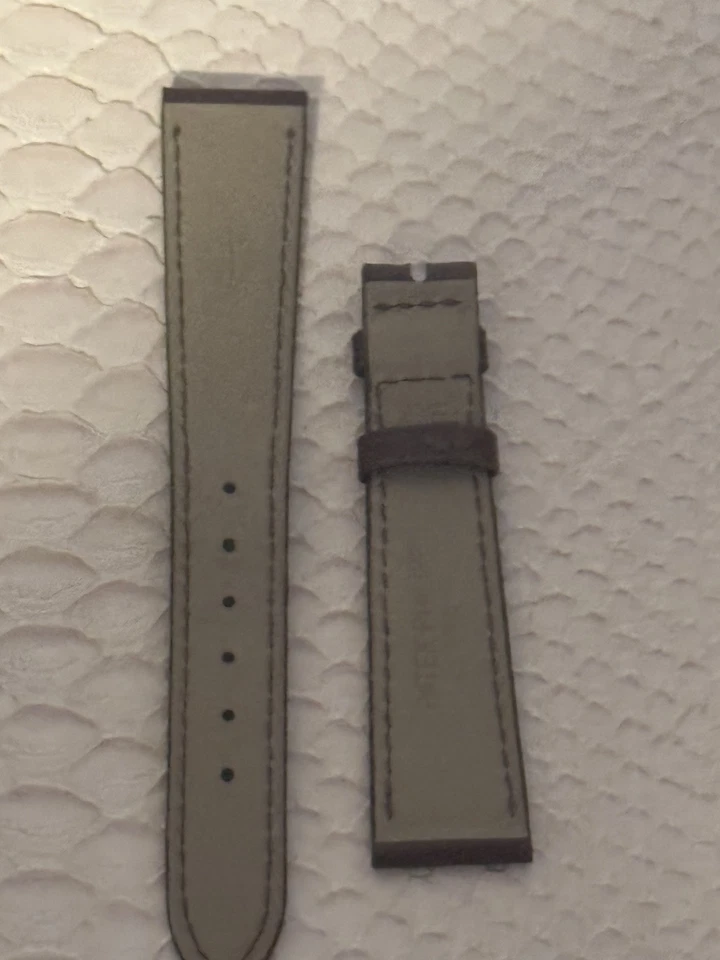Correa Patek Philippe Original Fábrica Marrón Oscuro 18mm Foto 2 de 4