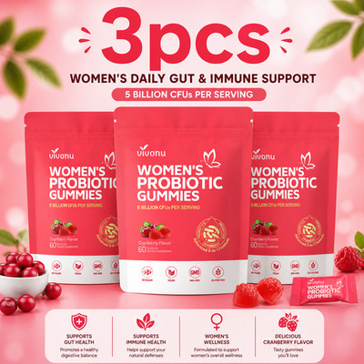 VivoNu Cranberry Probiotic Gummies | Targeting Body Odor, Women's Health, and Bo