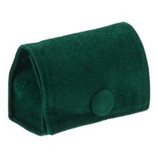 Velvet Ring Box Travel Ring Box Jewelry Holder Case Organizer Dark Green