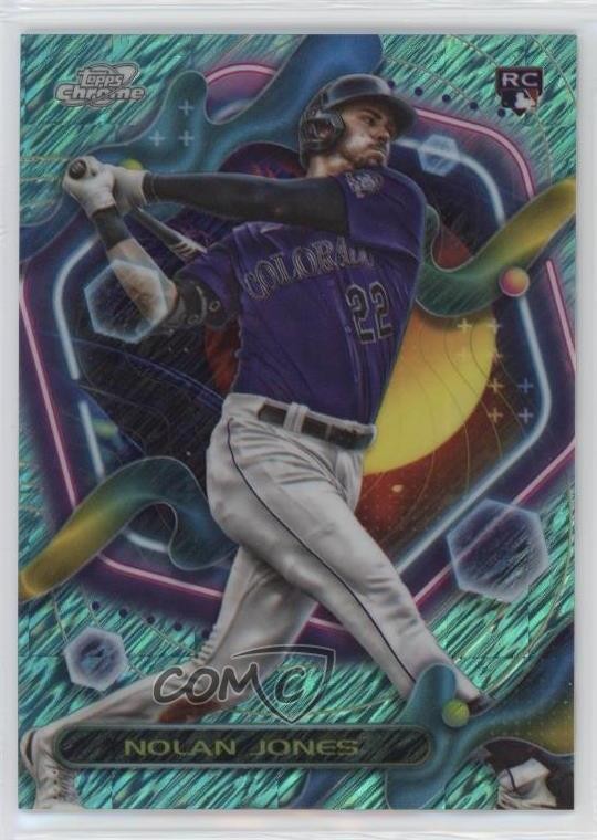 2023 Topps Cosmic Chrome Aqua Equinox Refractor 97/199 Nolan Jones #74 im4
