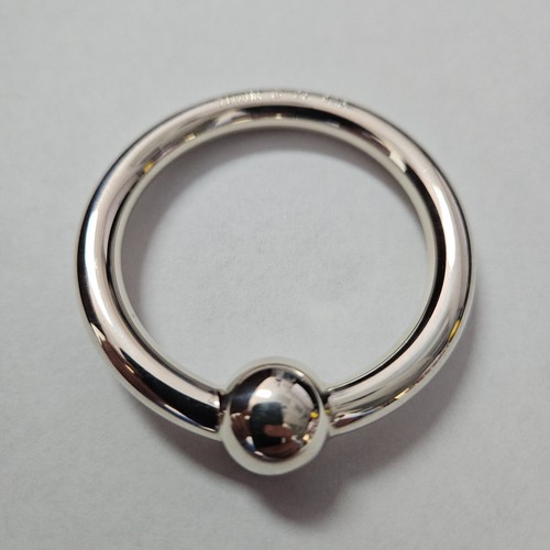 Tiffany & Co. Sterling Silver 6mm Wide Teething Ring and Rattle [046LAB]