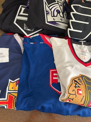 Collection of Michal Handzus Autographed Hockey Jerseys