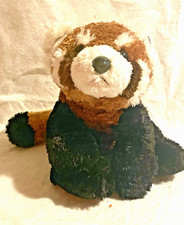 Raccoon Plush Stuffed Animal Aurora Brown Black White 14  Floppy