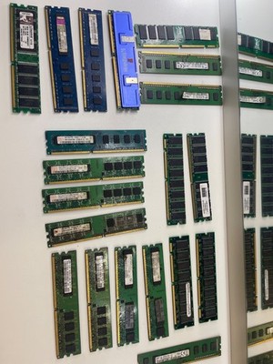 Lot of 30 Untested RAM Modules DDR1 DDR2 Kingston Samsung Viking, Sold As-Is 