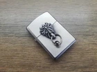 Vtg 2009 Zippo 3D Windproof Lighter Gothic Еarring Piercing Pewter Emblem