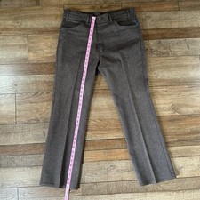 80s VTG Levi's 10517 Sta-Prest Brown Dress Pants Sz 36x31 USA Made Dacron 51014