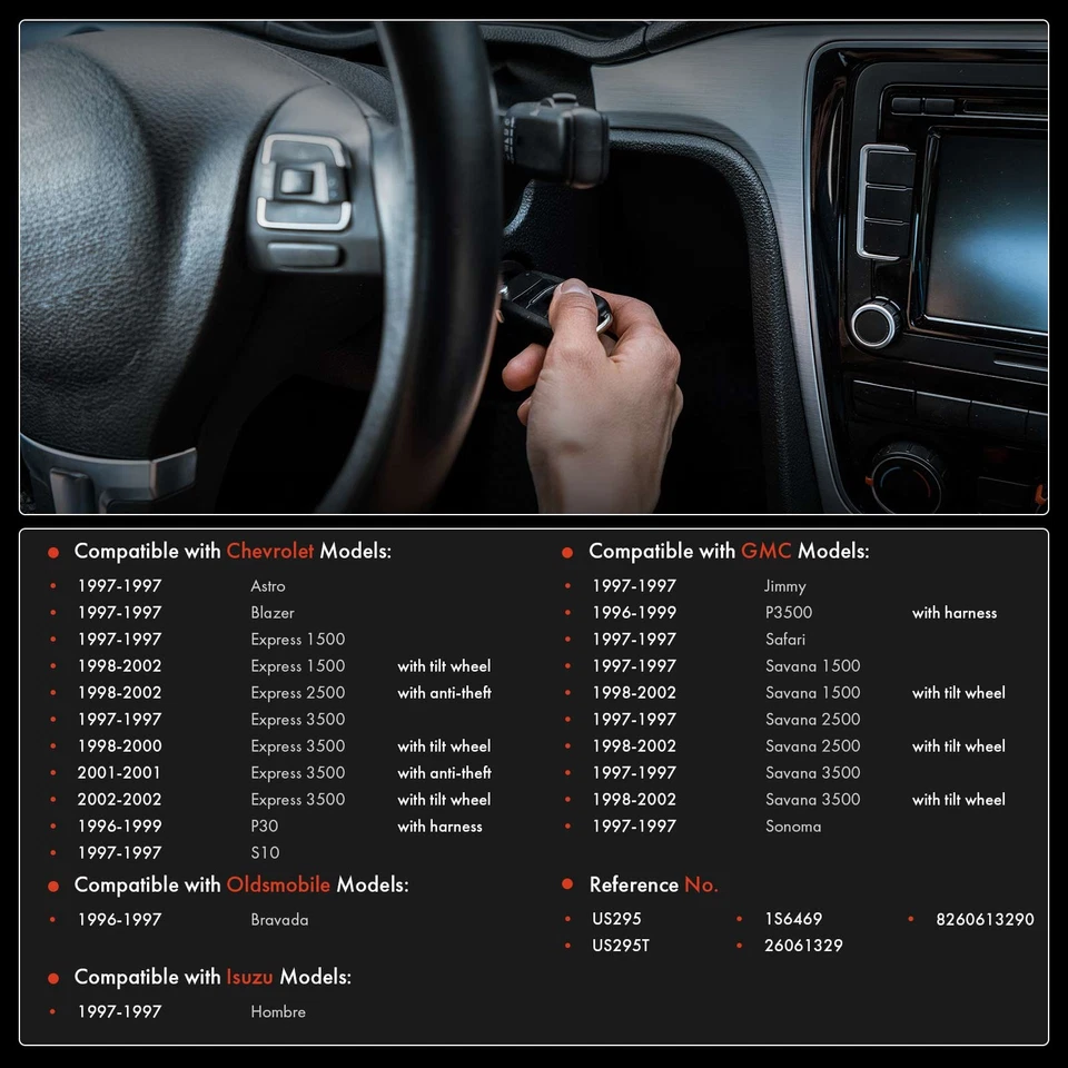 Interruptor de encendido para Chevrolet Express 1500 2500 3500 Blazer GMC Savana 1500 2500 Foto 2 de 4