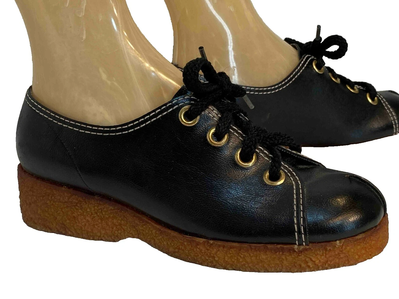 Синтетические туфли на плоской подошве и оксфорды винтажная обувь для женщин