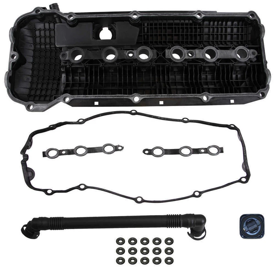 Kit de cubierta de válvula de motor para BMW 325Ci 330Ci 325i 2003-2006, 325xi, 525i, Z4 CRP/RE Foto 2 de 2