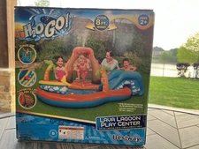 Bestway - H2OGO! 104 in. x 104 in. x 41 in. Lava Lagoon Play Center New