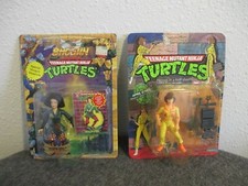 NIP LOT (2) TMNT APRIL O'NEIL UNPUNCHED 1988 & SHOGUN APRIL 1994 NINJA TURTLES