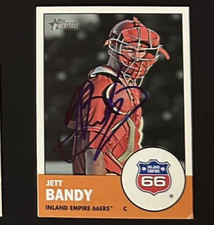 JETT BANDY SIGNED 2012 Topps Heritage #89 Inland Empire 66ers CARD ~ AUTHENTIC