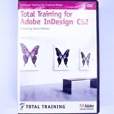 Total Training For Adobe InDesign - CS2 (DVD-ROM, 2005) Steve Holmes - REGION 4