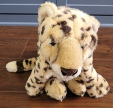 FAO Schwarz Cheetah Leopard Toys R Us Plush Laying Jungle Stuffed Animal Toy 20"
