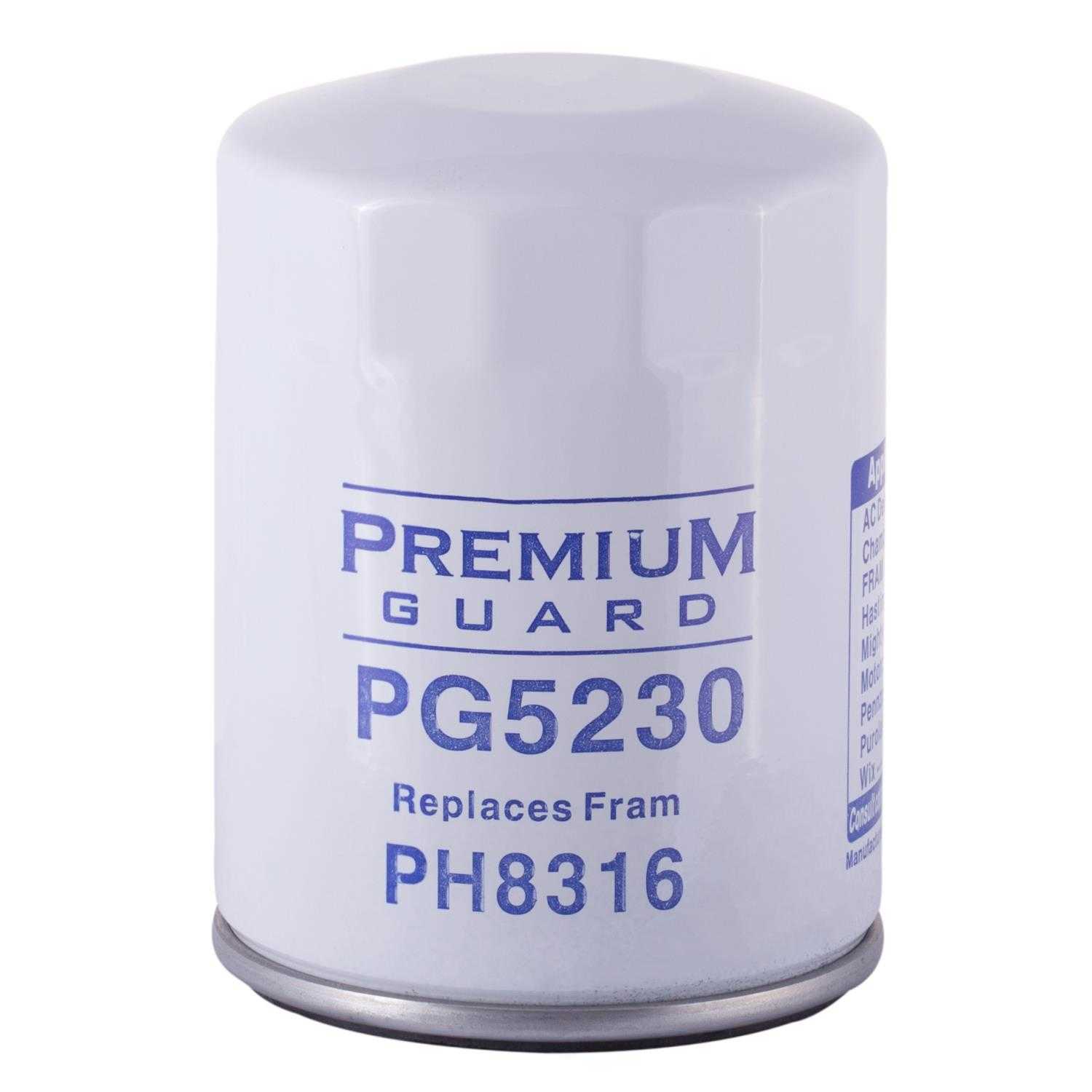 Engine Oil Filter-Standard Life Oil Filter Premium Guard PG5230