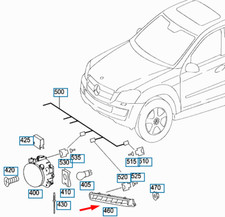 MERCEDES-BENZ GL-KLASSE X164 vorne links DRL-Licht A1649060351 Neu Original
