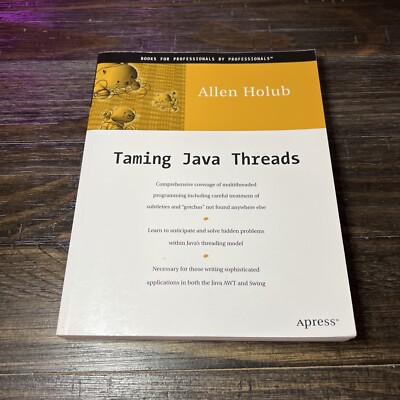 Taming Java Threads Paperback Book By Allen Holub Book For Professionals 