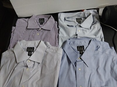 17 35/36 dress shirt Enro Ultra Pinpoint Dress Shirt Men's 17 (35-36 Tall) Button Up Long Sleeve