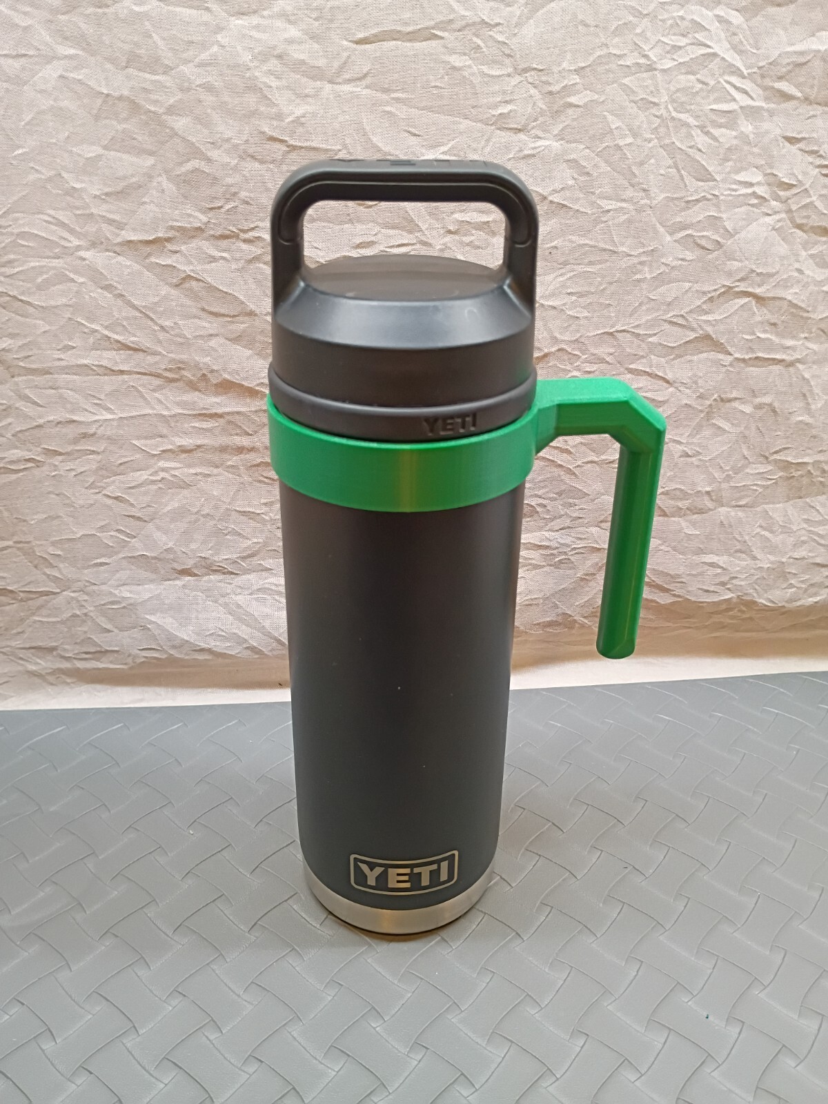 Yeti Rambler Tumbler Insulated Travel Mug 12oz 18oz Slip-On Green Handle Cup