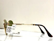 NWB RAY-BAN Sunglasses HEXAGONAL RB 3548-N 001 51-21 Gold Frames G-15 Green Lens