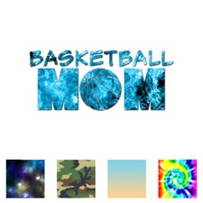 Basketball Mom - Vinyl Decal Sticker - Multiple Patterns Sizes - ebn3355