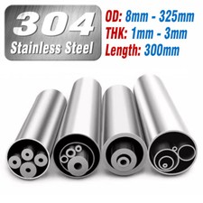 Stainless Steel Round Tube Length 300mm Metal Straight Pipe OD 8mm to 325mm