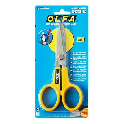 OLFA SCS-2 7'' Stainless Steel Serrated Edge Scissors Sharp serrated 7inch japan