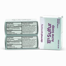 10 Sulfur Soap - DermaHarmony 4oz -3 Bars Carton