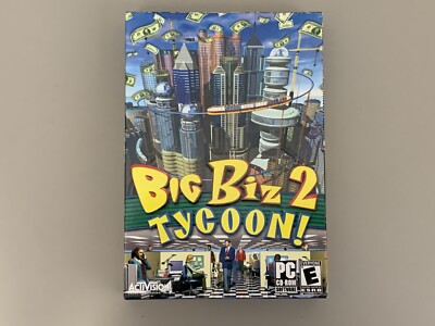 Big Biz 2 Tycoon! Activision Pc Small Box 4 Head Studio 2003 Windows 